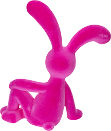 Dekofigur Hase modern für Wohnzimmer - Floristik24.de